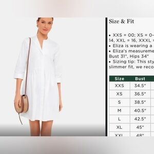 Tuckernuck White Long-Sleeve V-Neck Shirt Dress